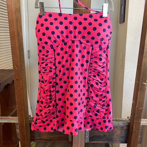 Women’s Arizona pink polka dots tankini size Medium, great condition. - Picture 3 of 10